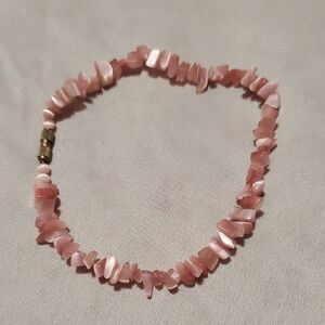 Pink Stone Anklet